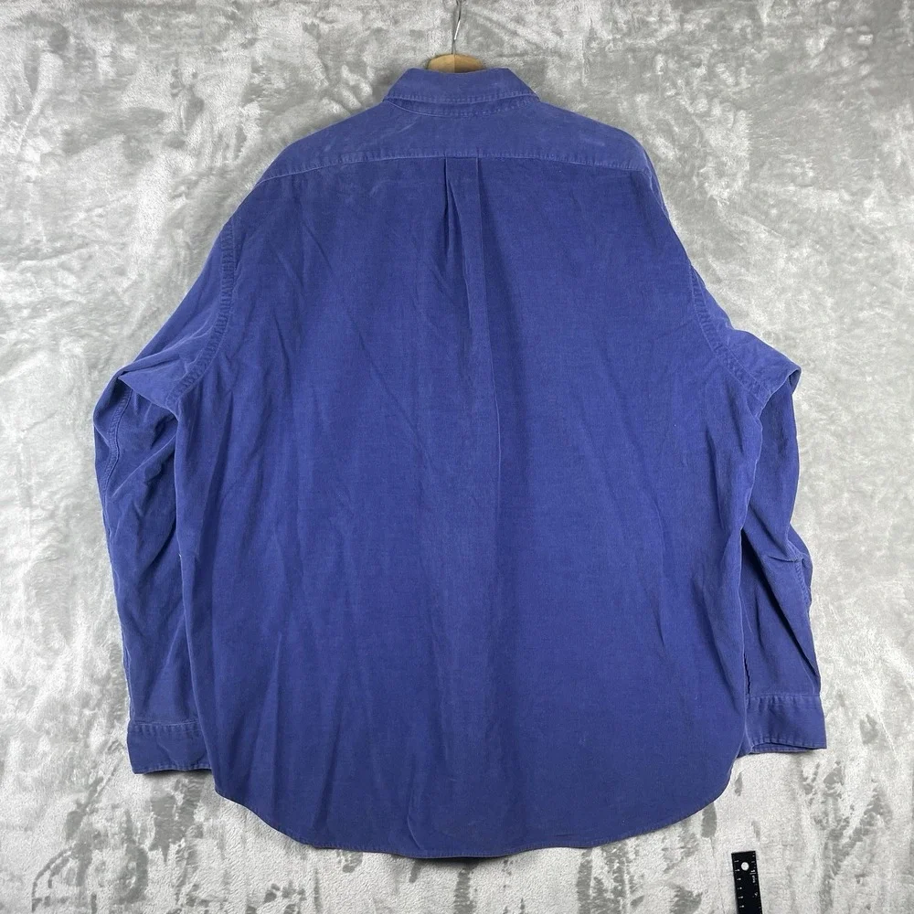 Vintage 90s Polo Ralph Lauren The Blaire Button Down Shirt Mens XXL Corduroy